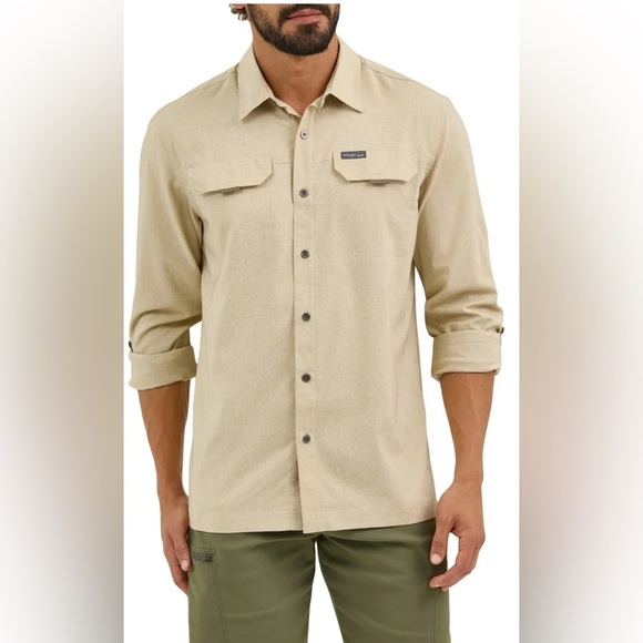 Wrangler® Outdoor Men's Long Sleeve Thru Hike Shirt - Picture 1 of 7